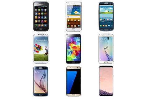 types of old samsung phones.